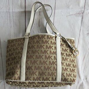 Michael Kors Monogram MK Logo Tote Bag